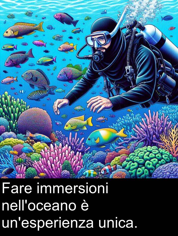 immersioni: Fare immersioni nell'oceano è un'esperienza unica.