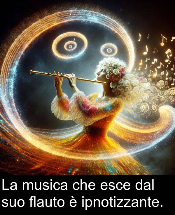 dal: La musica che esce dal suo flauto è ipnotizzante.