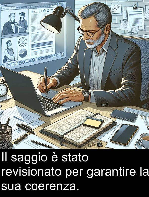 saggio: Il saggio è stato revisionato per garantire la sua coerenza.