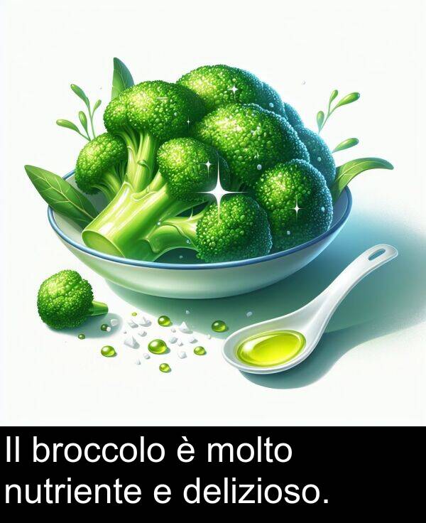 delizioso: Il broccolo è molto nutriente e delizioso.