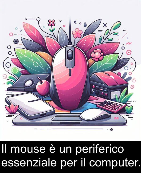 computer: Il mouse è un periferico essenziale per il computer.