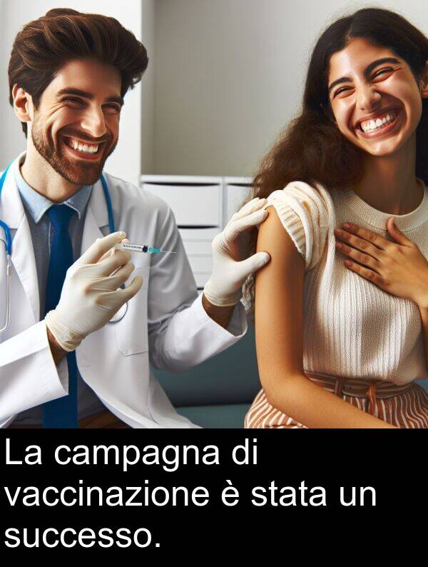 vaccinazione: La campagna di vaccinazione è stata un successo.