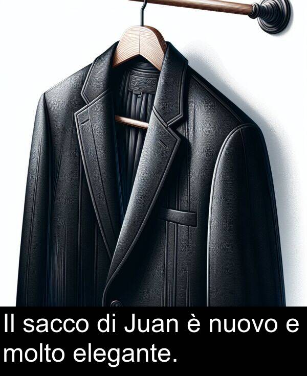 sacco: Il sacco di Juan è nuovo e molto elegante.