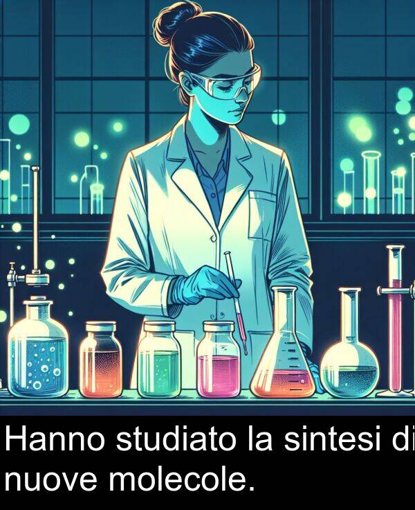 molecole: Hanno studiato la sintesi di nuove molecole.