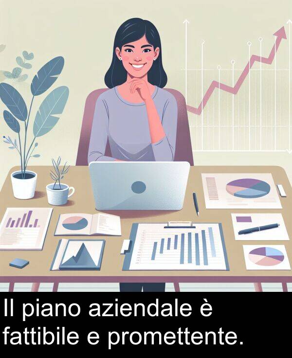 fattibile: Il piano aziendale è fattibile e promettente.