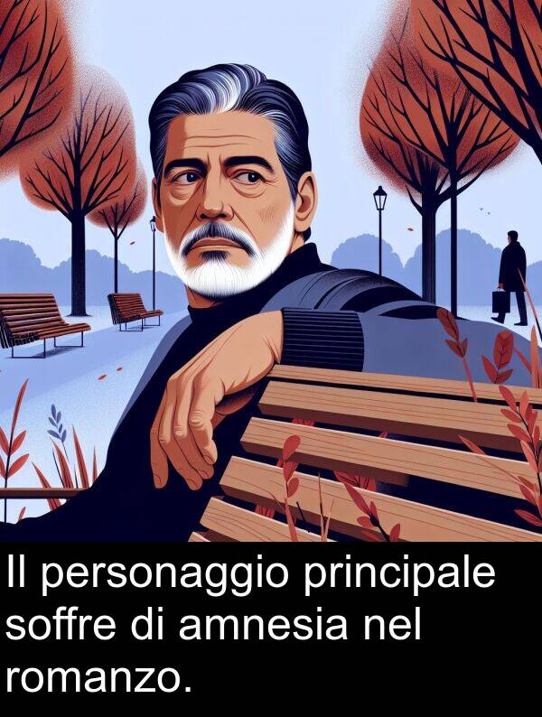 romanzo: Il personaggio principale soffre di amnesia nel romanzo.