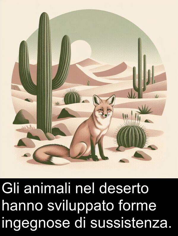 deserto: Gli animali nel deserto hanno sviluppato forme ingegnose di sussistenza.