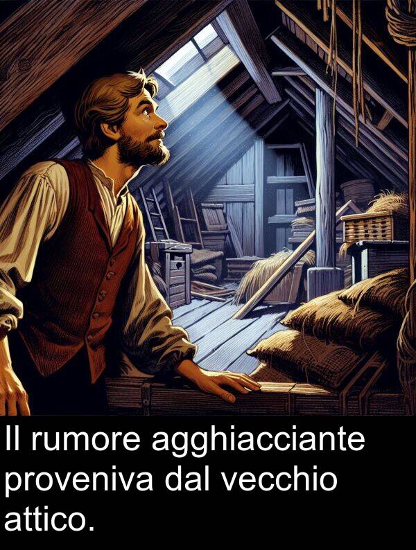 vecchio: Il rumore agghiacciante proveniva dal vecchio attico.