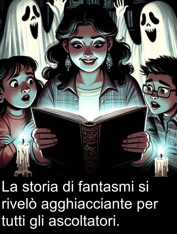 fantasmi: La storia di fantasmi si rivelò agghiacciante per tutti gli ascoltatori.