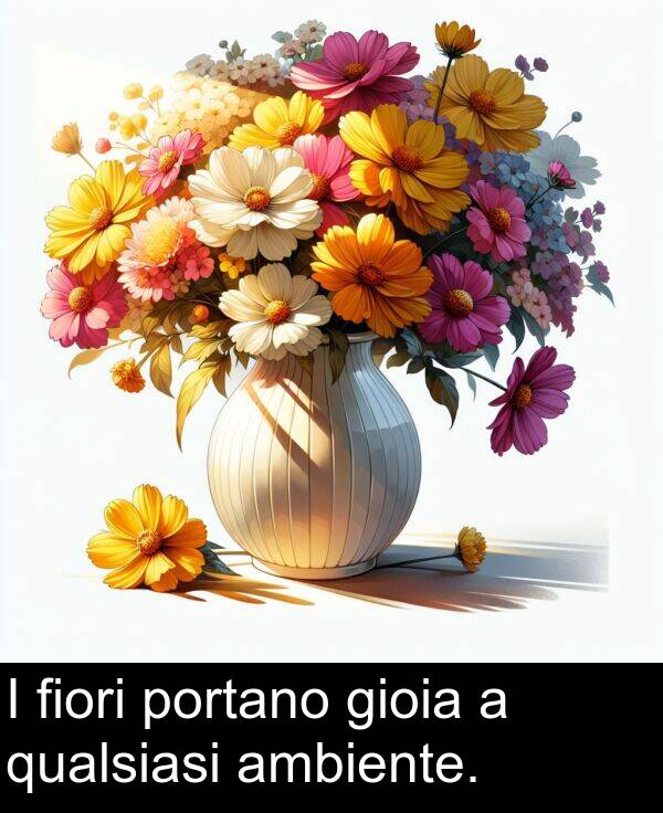 gioia: I fiori portano gioia a qualsiasi ambiente.