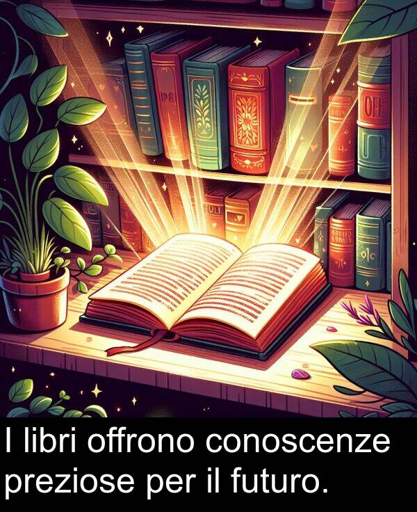 libri: I libri offrono conoscenze preziose per il futuro.