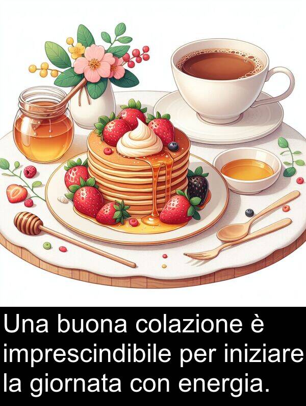 giornata: Una buona colazione è imprescindibile per iniziare la giornata con energia.