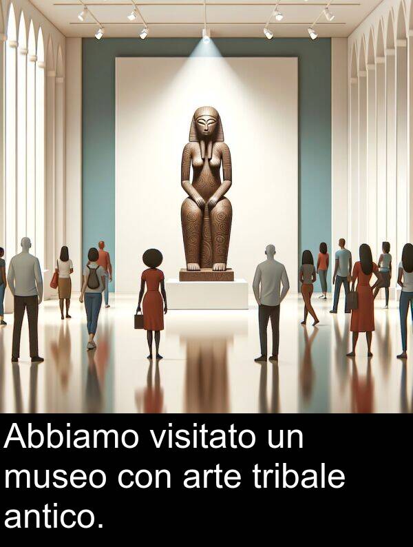 arte: Abbiamo visitato un museo con arte tribale antico.