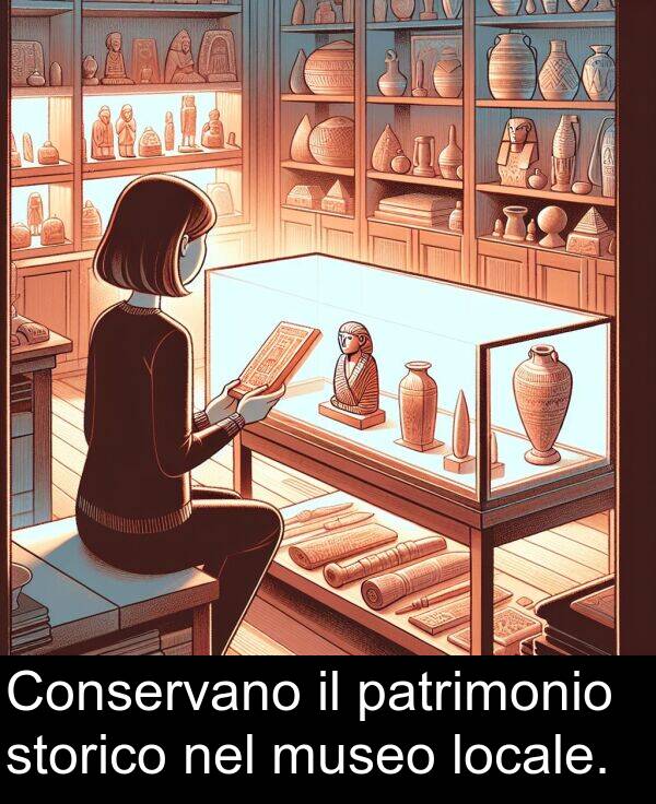 patrimonio: Conservano il patrimonio storico nel museo locale.