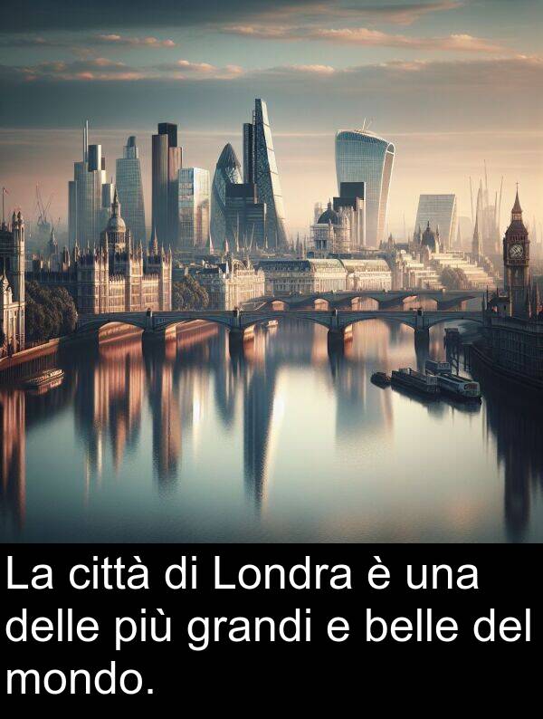 belle: La città di Londra è una delle più grandi e belle del mondo.