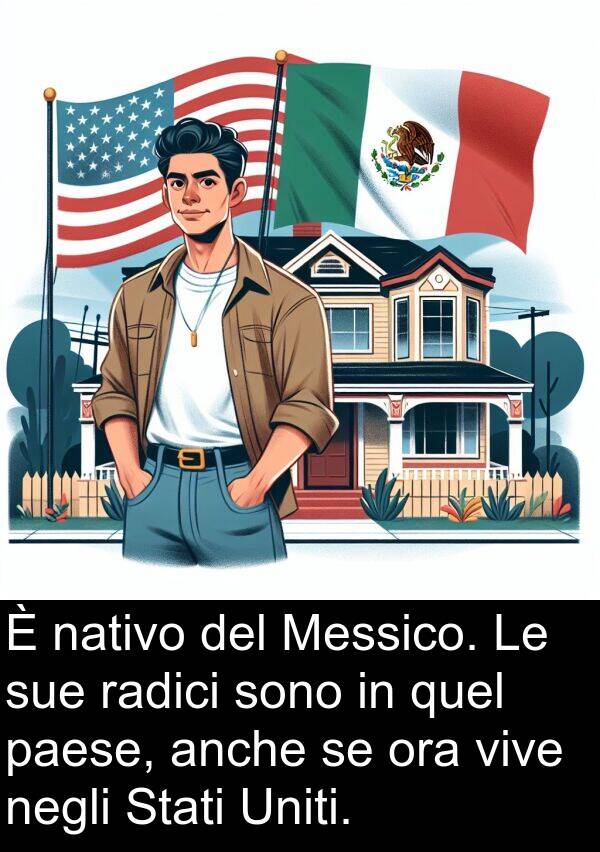 anche: È nativo del Messico. Le sue radici sono in quel paese, anche se ora vive negli Stati Uniti.