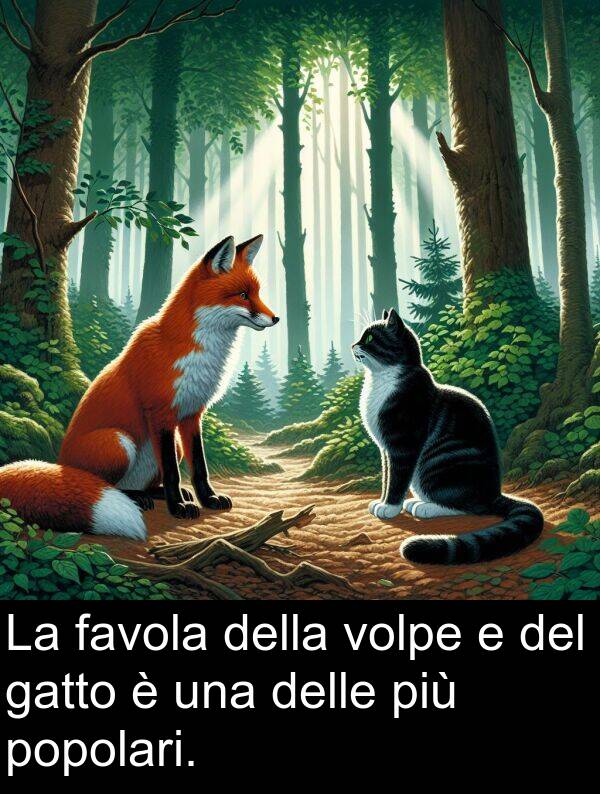 favola: La favola della volpe e del gatto è una delle più popolari.