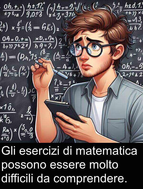 matematica: Gli esercizi di matematica possono essere molto difficili da comprendere.