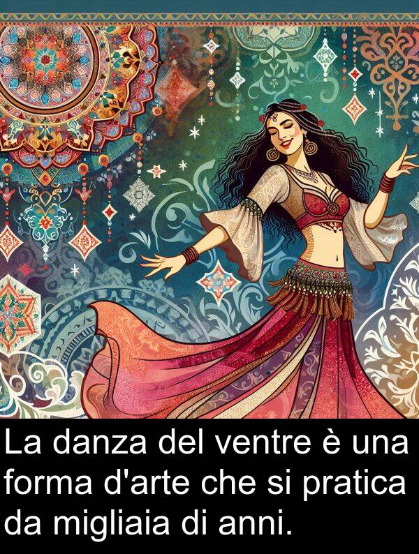 anni: La danza del ventre è una forma d'arte che si pratica da migliaia di anni.