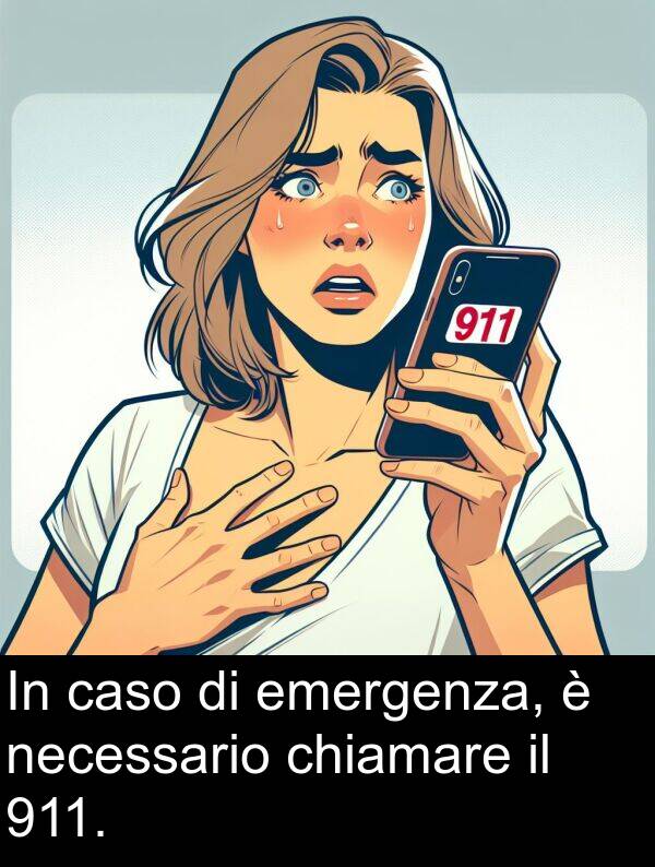 necessario: In caso di emergenza, è necessario chiamare il 911.