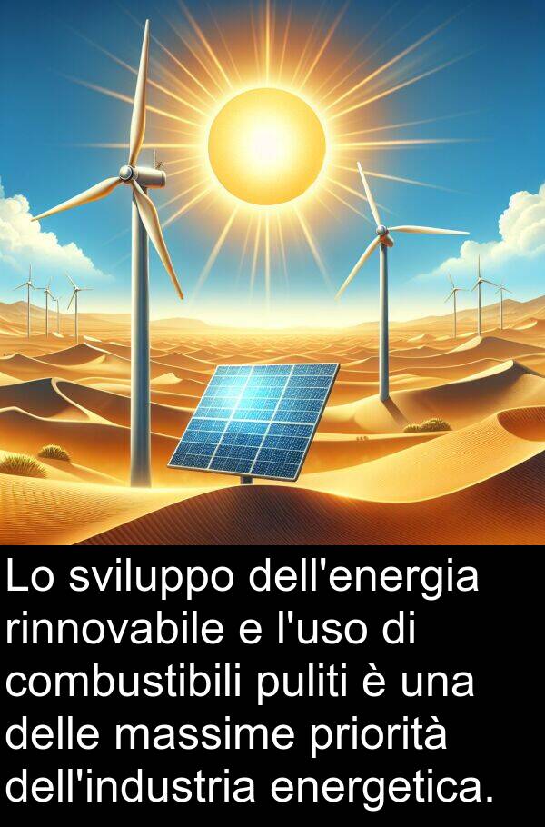 massime: Lo sviluppo dell'energia rinnovabile e l'uso di combustibili puliti è una delle massime priorità dell'industria energetica.