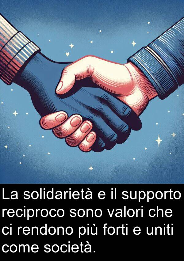 reciproco: La solidarietà e il supporto reciproco sono valori che ci rendono più forti e uniti come società.