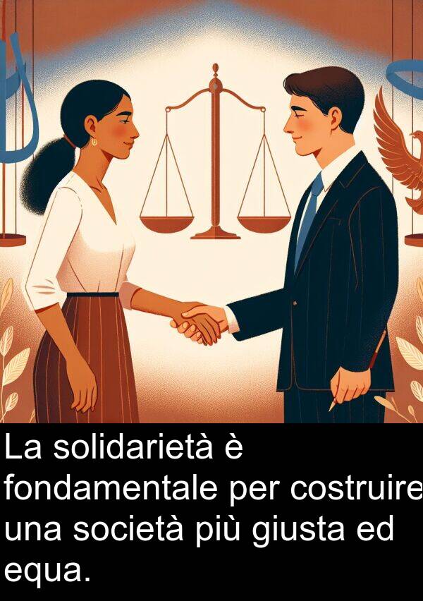 giusta: La solidarietà è fondamentale per costruire una società più giusta ed equa.