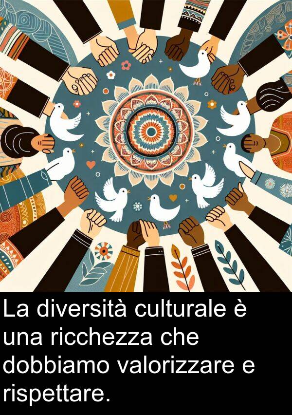 valorizzare: La diversità culturale è una ricchezza che dobbiamo valorizzare e rispettare.