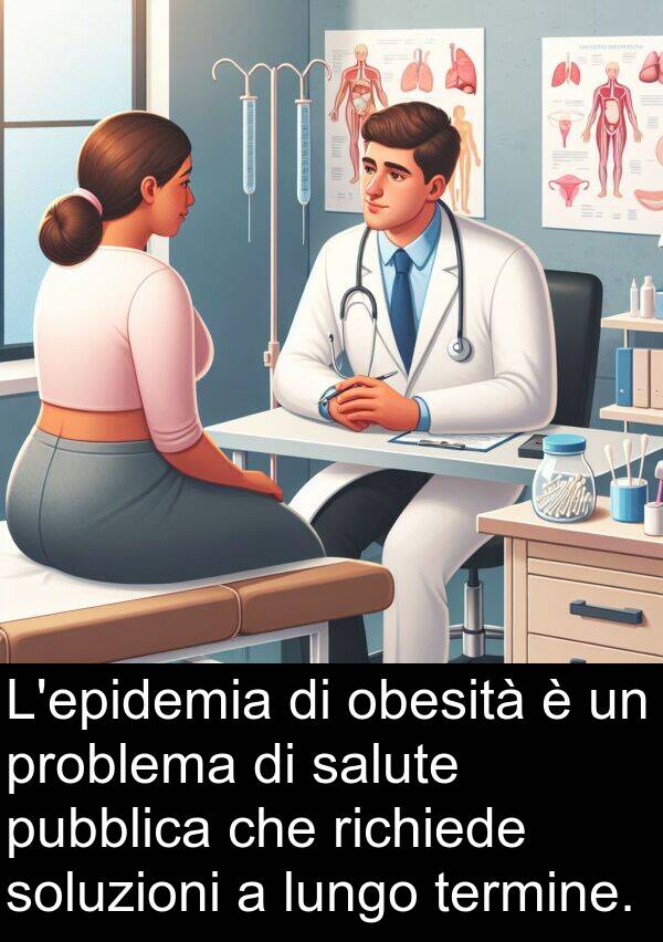 termine: L'epidemia di obesità è un problema di salute pubblica che richiede soluzioni a lungo termine.