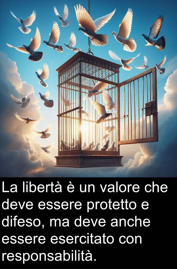 anche: La libertà è un valore che deve essere protetto e difeso, ma deve anche essere esercitato con responsabilità.