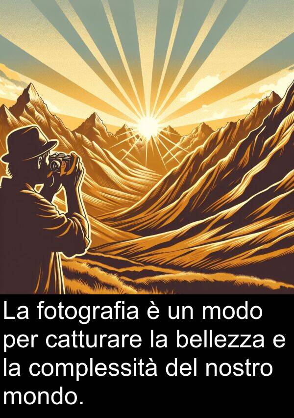 nostro: La fotografia è un modo per catturare la bellezza e la complessità del nostro mondo.