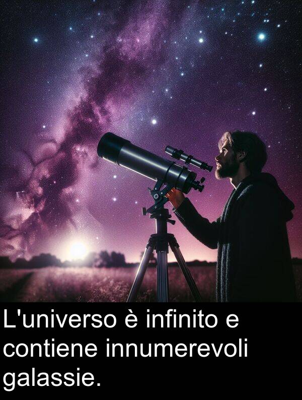 galassie: L'universo è infinito e contiene innumerevoli galassie.