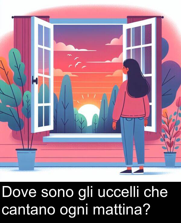 cantano: Dove sono gli uccelli che cantano ogni mattina?