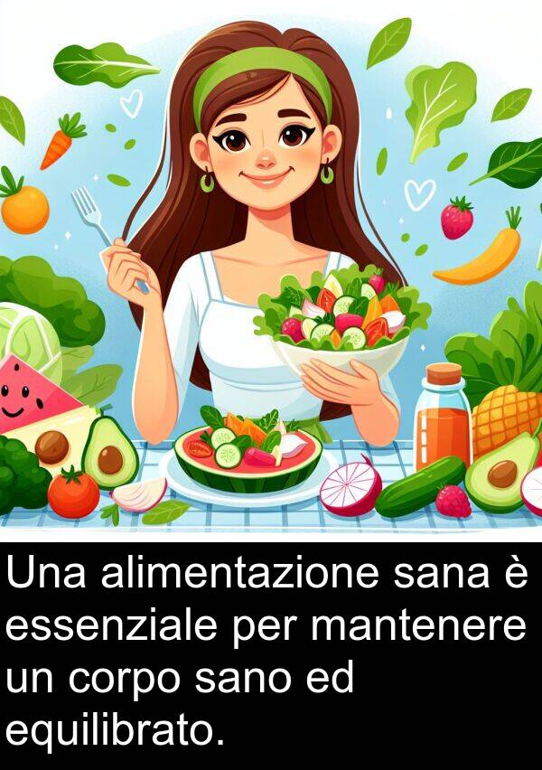 mantenere: Una alimentazione sana è essenziale per mantenere un corpo sano ed equilibrato.