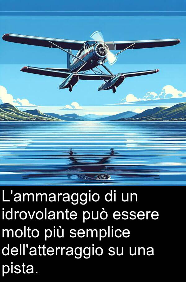 idrovolante: L'ammaraggio di un idrovolante può essere molto più semplice dell'atterraggio su una pista.