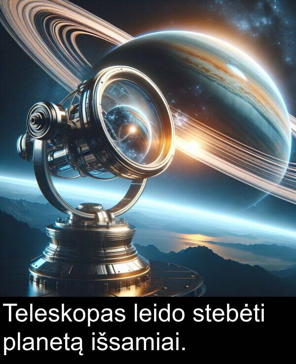 leido: Teleskopas leido stebėti planetą išsamiai.