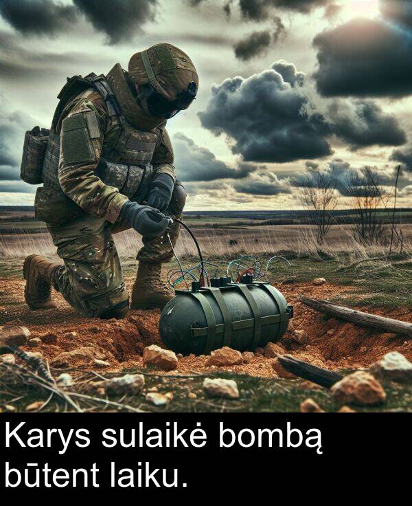 laiku: Karys sulaikė bombą būtent laiku.