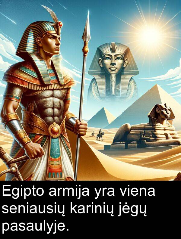 jėgų: Egipto armija yra viena seniausių karinių jėgų pasaulyje.