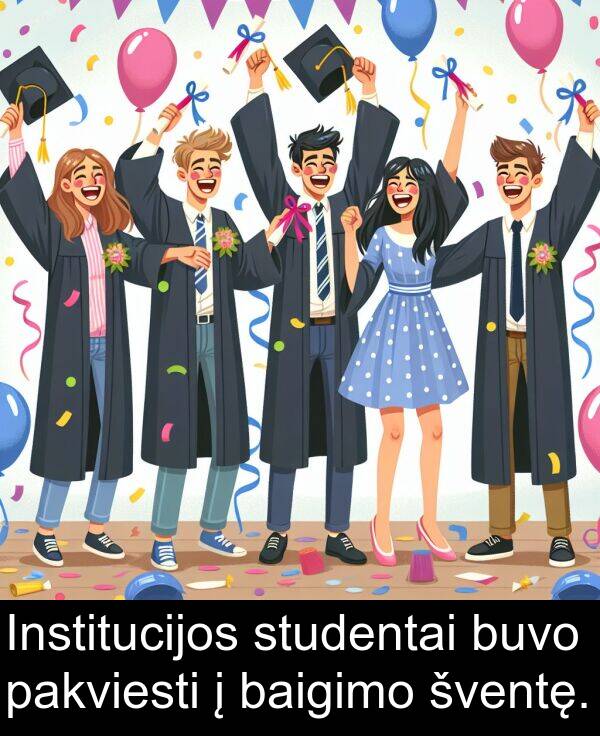 baigimo: Institucijos studentai buvo pakviesti į baigimo šventę.