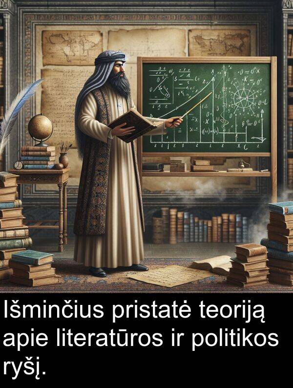 politikos: Išminčius pristatė teoriją apie literatūros ir politikos ryšį.