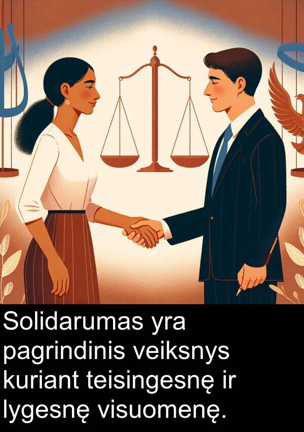 pagrindinis: Solidarumas yra pagrindinis veiksnys kuriant teisingesnę ir lygesnę visuomenę.