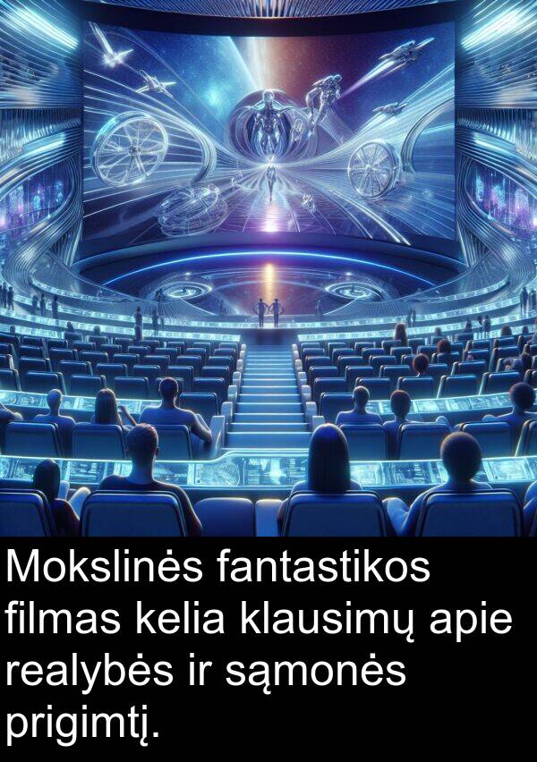 filmas: Mokslinės fantastikos filmas kelia klausimų apie realybės ir sąmonės prigimtį.