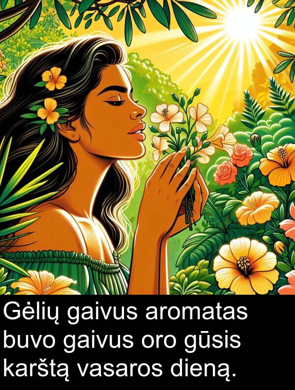 gaivus: Gėlių gaivus aromatas buvo gaivus oro gūsis karštą vasaros dieną.