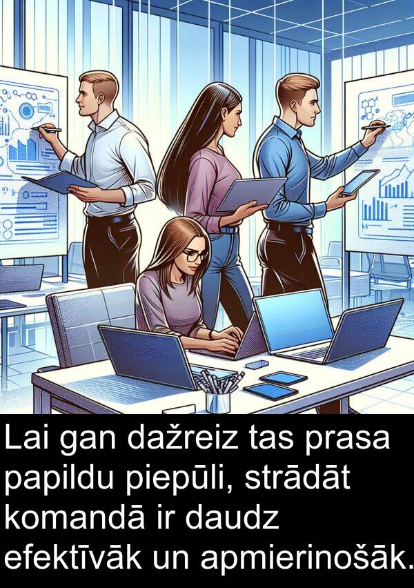 piepūli: Lai gan dažreiz tas prasa papildu piepūli, strādāt komandā ir daudz efektīvāk un apmierinošāk.