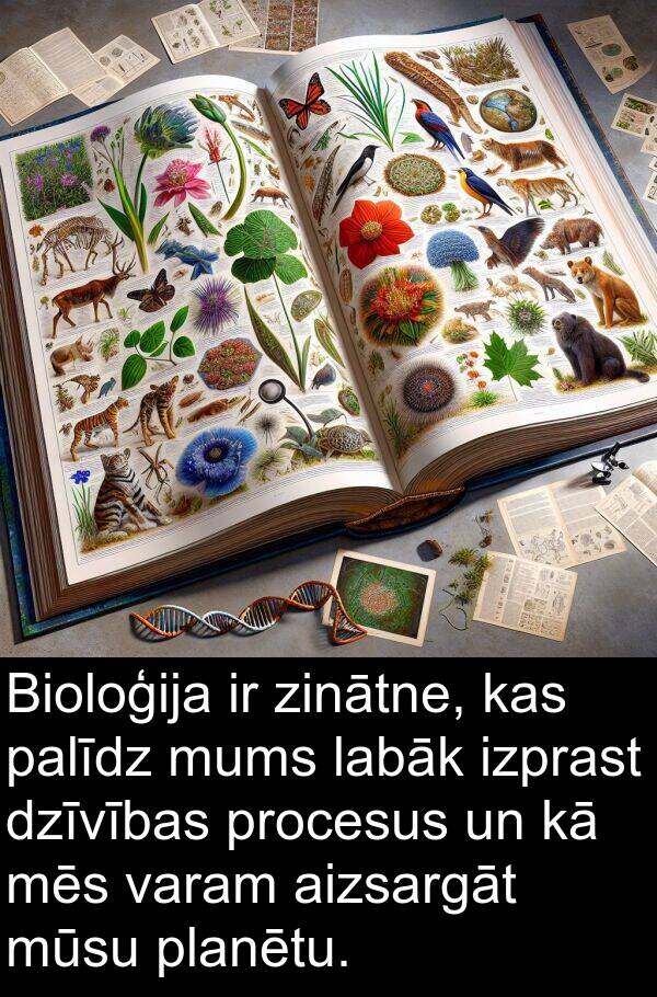 procesus: Bioloģija ir zinātne, kas palīdz mums labāk izprast dzīvības procesus un kā mēs varam aizsargāt mūsu planētu.