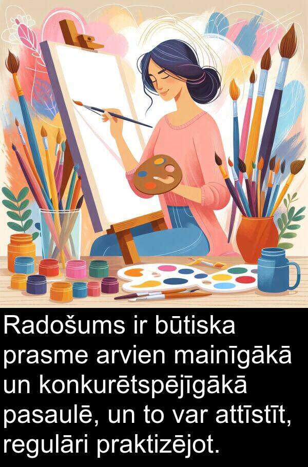 regulāri: Radošums ir būtiska prasme arvien mainīgākā un konkurētspējīgākā pasaulē, un to var attīstīt, regulāri praktizējot.