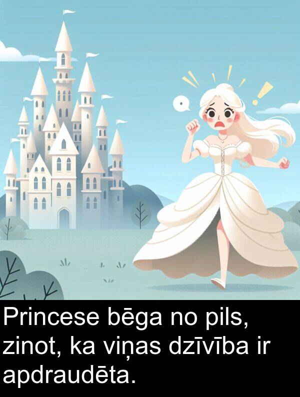 zinot: Princese bēga no pils, zinot, ka viņas dzīvība ir apdraudēta.