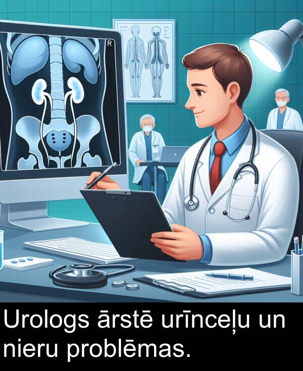 problēmas: Urologs ārstē urīnceļu un nieru problēmas.