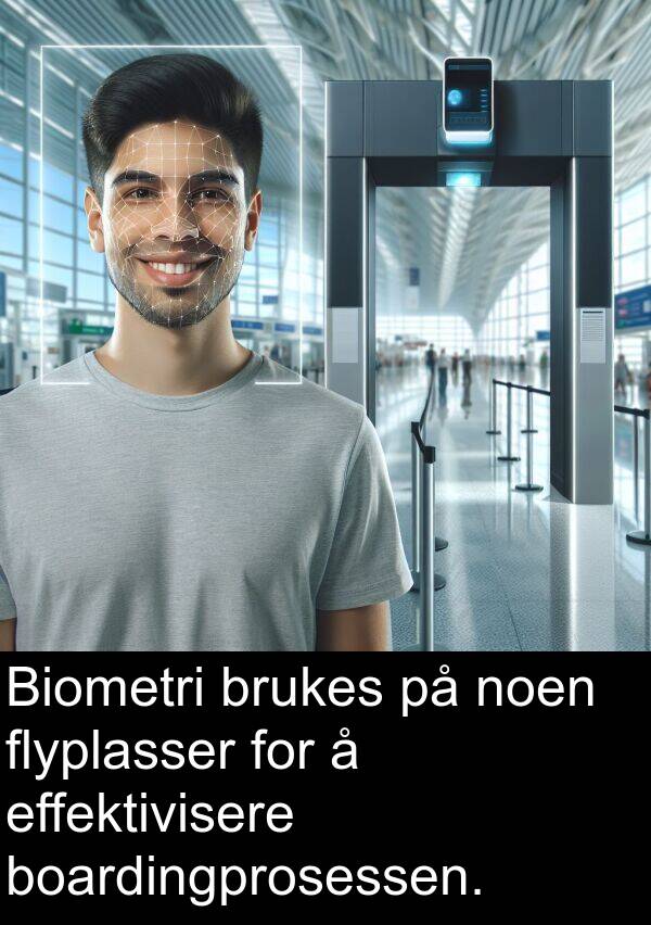 effektivisere: Biometri brukes på noen flyplasser for å effektivisere boardingprosessen.