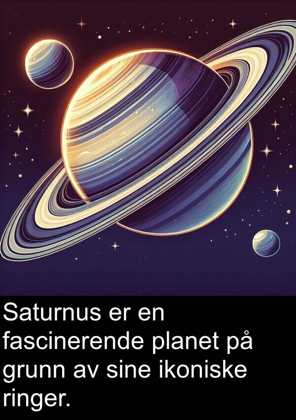 planet: Saturnus er en fascinerende planet på grunn av sine ikoniske ringer.